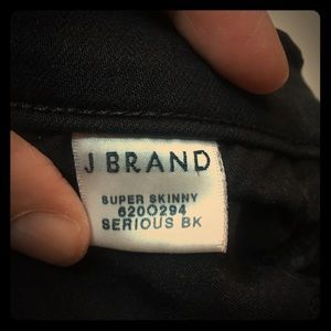 J Brand super skinny in black